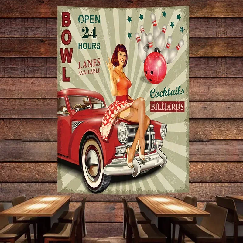 Auto Repair Shop Open - BOWL OPEN 24 HOURS Винтажный автомобильный